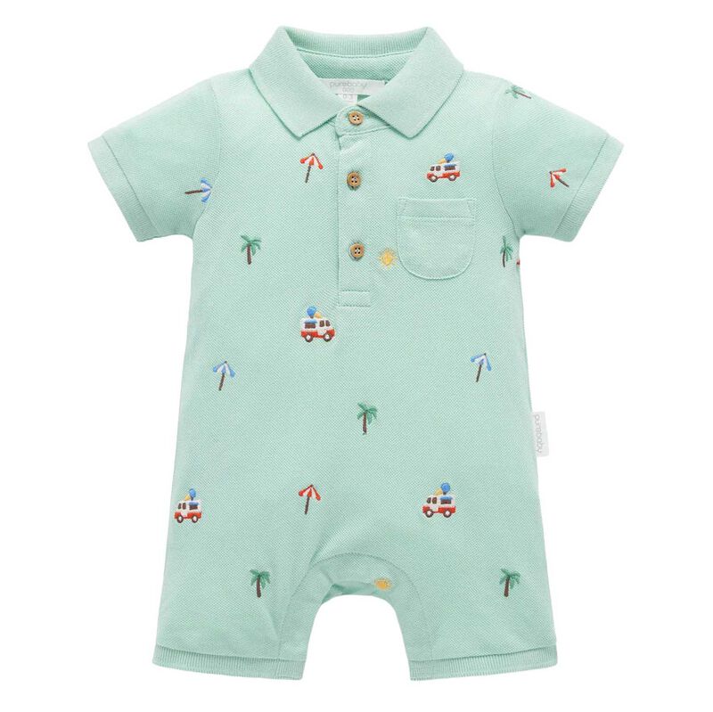 Purebaby Polo Growsuit image number 0